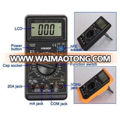 Big LCD display M890F multimeter digital type