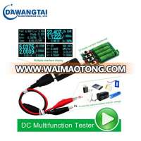 Battery USB Tester DC Voltmeter Ammeter Electronic Load Discharge Resistance Alligator clips Wire